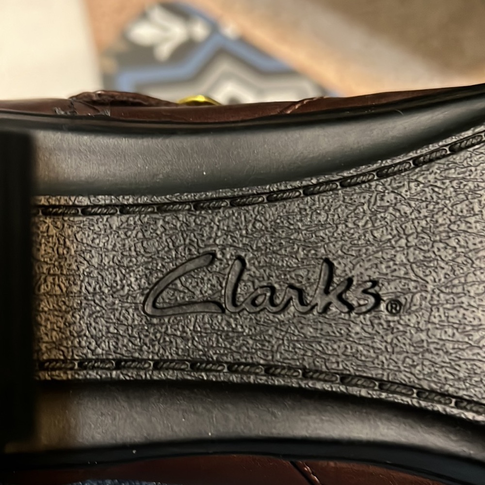 Clarks Bendables Artisan Scheme Day Mary Jane Leather Pump Brown Sz: 11M - Picture 7 of 15